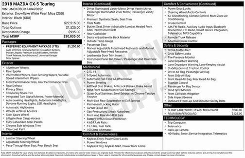 2018 Mazda CX-5 Touring