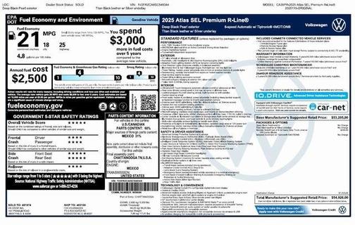 2025 Volkswagen Atlas 2.0T SEL Premium R-Line