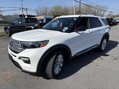 Star White Metallic Tri-Coat 2021 Ford Explorer Limited