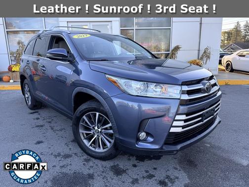 Shoreline Blue Pearl 2019 Toyota Highlander XLE