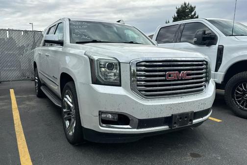White Frost Tri-Coat 2018 GMC Yukon XL SLT