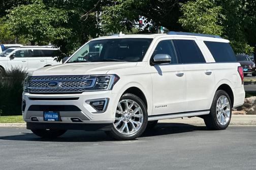 White Platinum Tri-Coat Metallic 2019 Ford Expedition Max Platinum