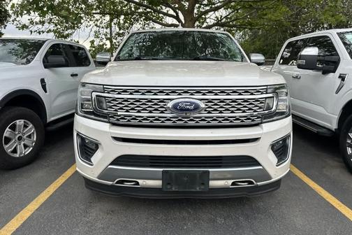 White Platinum Tri-Coat Metallic 2019 Ford Expedition Max Platinum