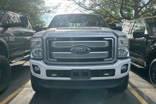 White Platinum Tri-Coat Metallic 2015 Ford F-350 Platinum