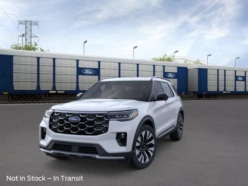 Space White Metallic 2026 Ford Explorer Platinum
