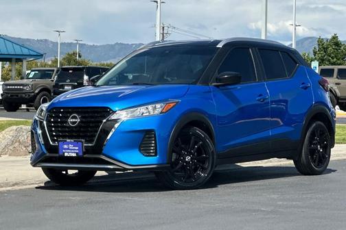 Blue 2022 Nissan Kicks SV