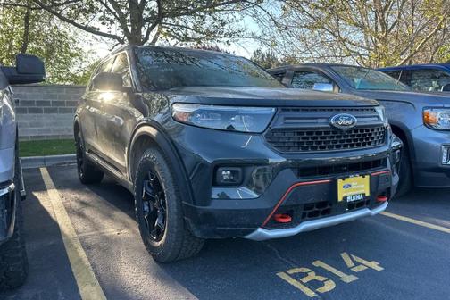 Forged Green Metallic 2022 Ford Explorer Timberline