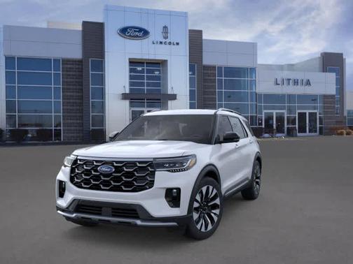 Space White Metallic 2026 Ford Explorer Platinum