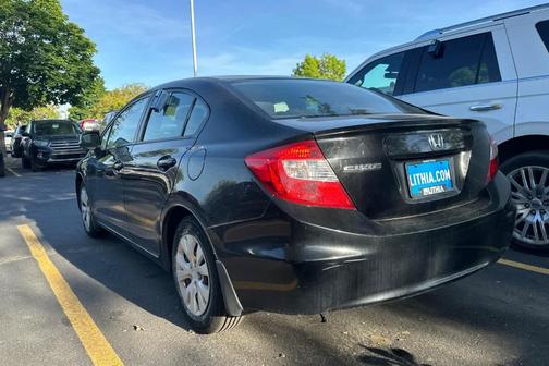 Black 2012 Honda Civic LX