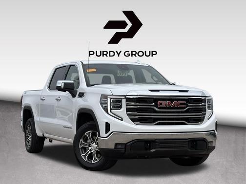 Summit White 2025 GMC Sierra 1500 SLT