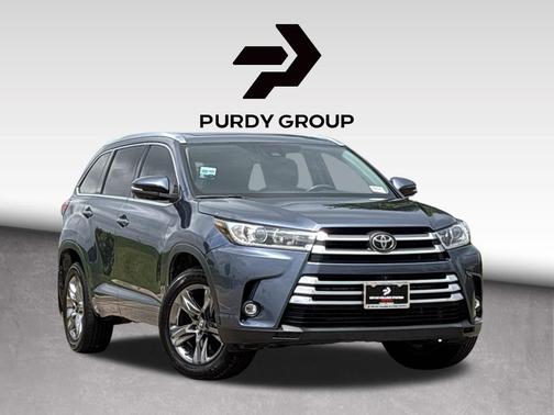 Shoreline Blue Pearl 2019 Toyota Highlander Limited Platinum