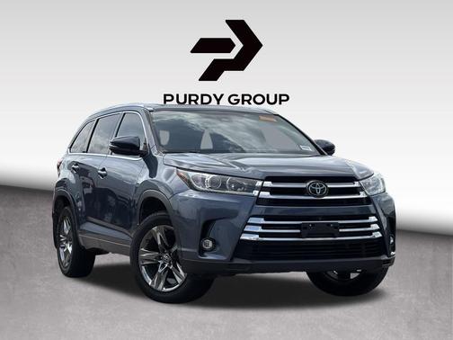 Shoreline Blue Pearl 2019 Toyota Highlander Limited Platinum