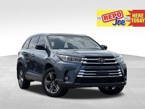 Shoreline Blue Pearl 2019 Toyota Highlander Limited Platinum