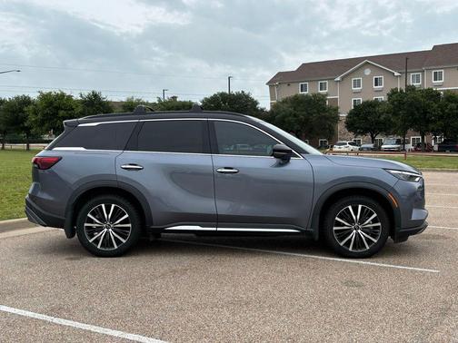 Moonbow Blue/Black Obsidian 2023 INFINITI QX60 AUTOGRAPH