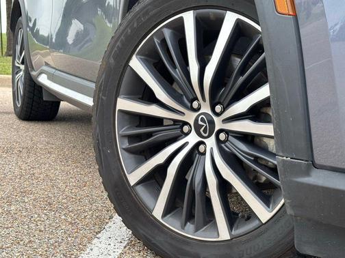 Moonbow Blue/Black Obsidian 2023 INFINITI QX60 AUTOGRAPH