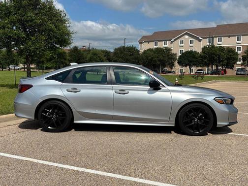Solar Silver Metallic 2025 Honda Civic Sport