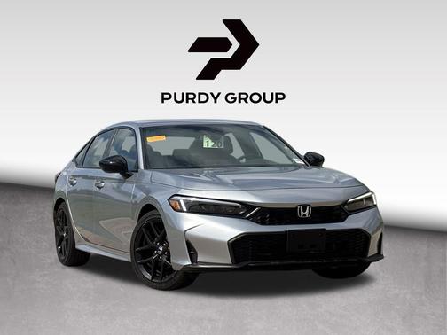 Solar Silver Metallic 2025 Honda Civic Sport