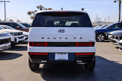 Serenity White 2026 Hyundai SANTA FE HEV Calligraphy