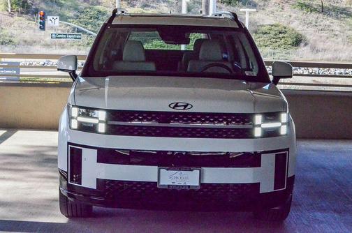 Serenity White 2026 Hyundai SANTA FE HEV Calligraphy