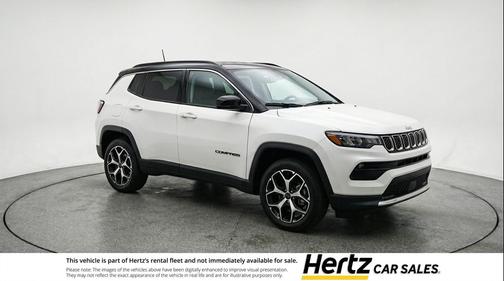 Bright White Clearcoat 2025 Jeep Compass Limited