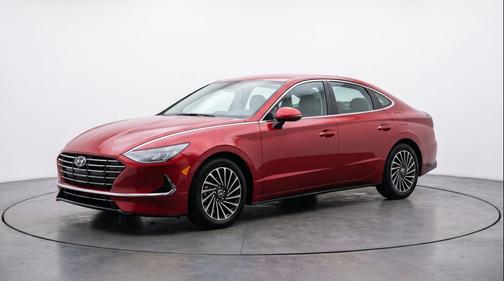 Ultimate red 2025 Hyundai SONATA Hybrid SE