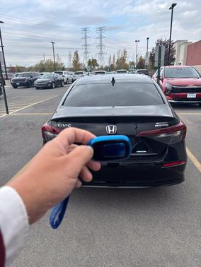 Crystal Black Pearl 2025 Honda Civic Hybrid Sport Touring