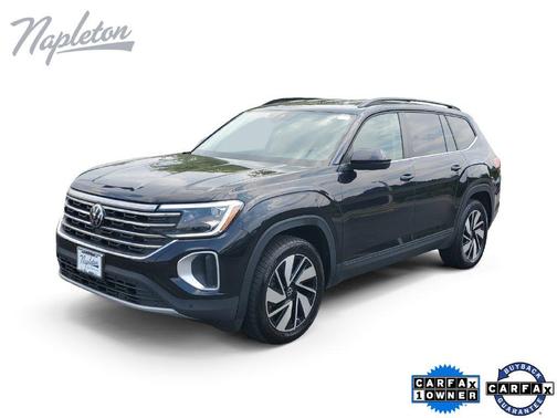 Deep Black Pearl 2025 Volkswagen Atlas 2.0T SE w/Technology