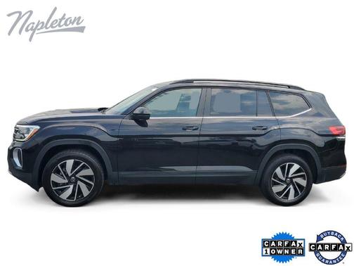 Deep Black Pearl 2025 Volkswagen Atlas 2.0T SE w/Technology