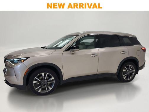 Warm Titanium 2023 INFINITI QX60 Luxe