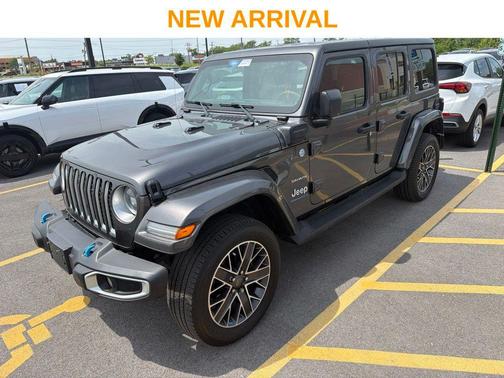 Crystal Metallic 2023 Jeep Wrangler Sahara 4xe