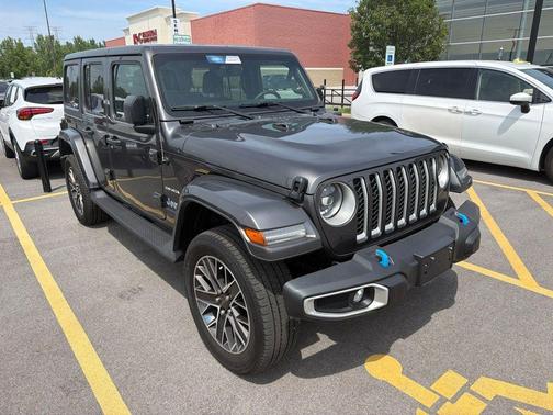 Crystal Metallic 2023 Jeep Wrangler Sahara 4xe