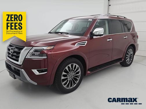 Red 2023 Nissan Armada Platinum