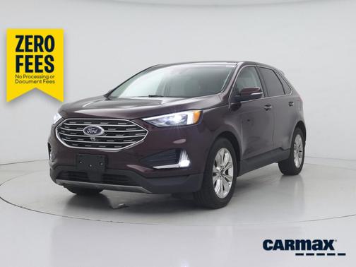 Burgundy 2020 Ford Edge Titanium