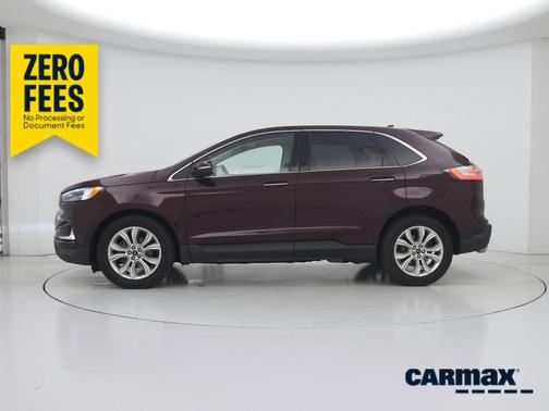 Burgundy 2020 Ford Edge Titanium