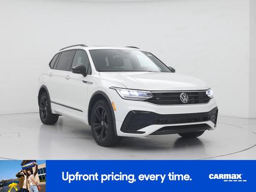 White 2023 Volkswagen Tiguan SE R-Line Black