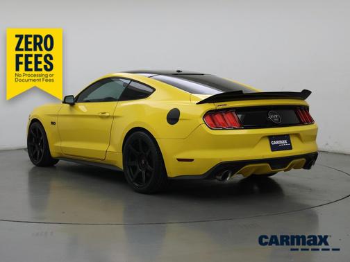 Yellow 2015 Ford Mustang GT Premium