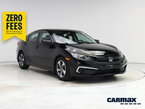 Black 2019 Honda Civic LX