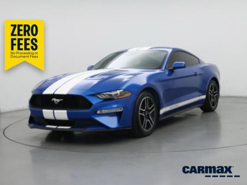 Blue 2021 Ford Mustang Ecoboost Premium
