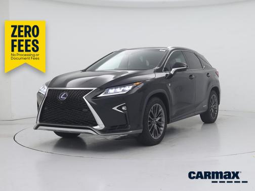 Black 2017 Lexus RX 450h F-Sport