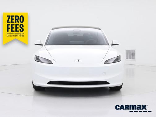 White 2025 Tesla Model 3 Long Range
