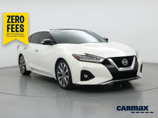 White 2021 Nissan Maxima Platinum