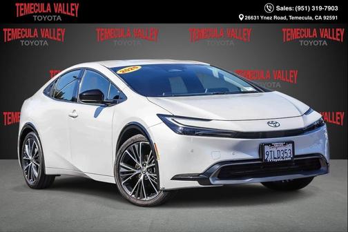White 2025 Toyota Prius XLE