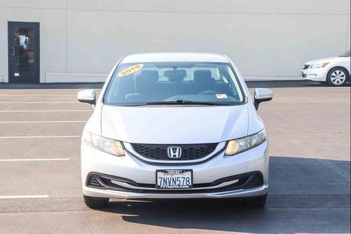 Alabaster Silver Metallic 2015 Honda Civic LX