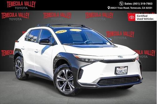White 2025 Toyota bZ4X XLE