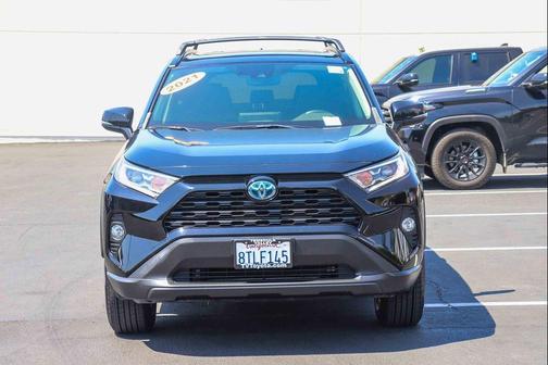Midnight Black Metallic 2021 Toyota RAV4 Hybrid XLE