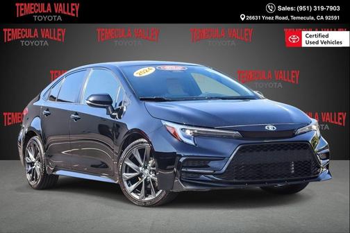 Midnight Black Metallic 2024 Toyota Corolla SE