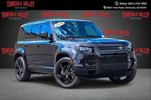 Santorini Black Metallic 2026 Land Rover Defender P400 X-Dynamic SE