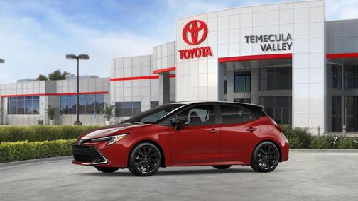 Finish Line Red/Midnight Black Metallic 2026 Toyota Corolla XSE