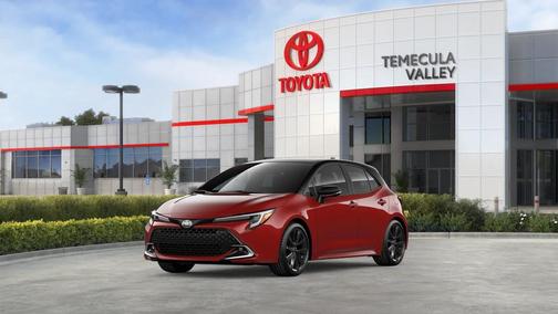 Finish Line Red/Midnight Black Metallic 2026 Toyota Corolla XSE