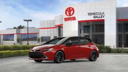 Finish Line Red/Midnight Black Metallic 2026 Toyota Corolla XSE